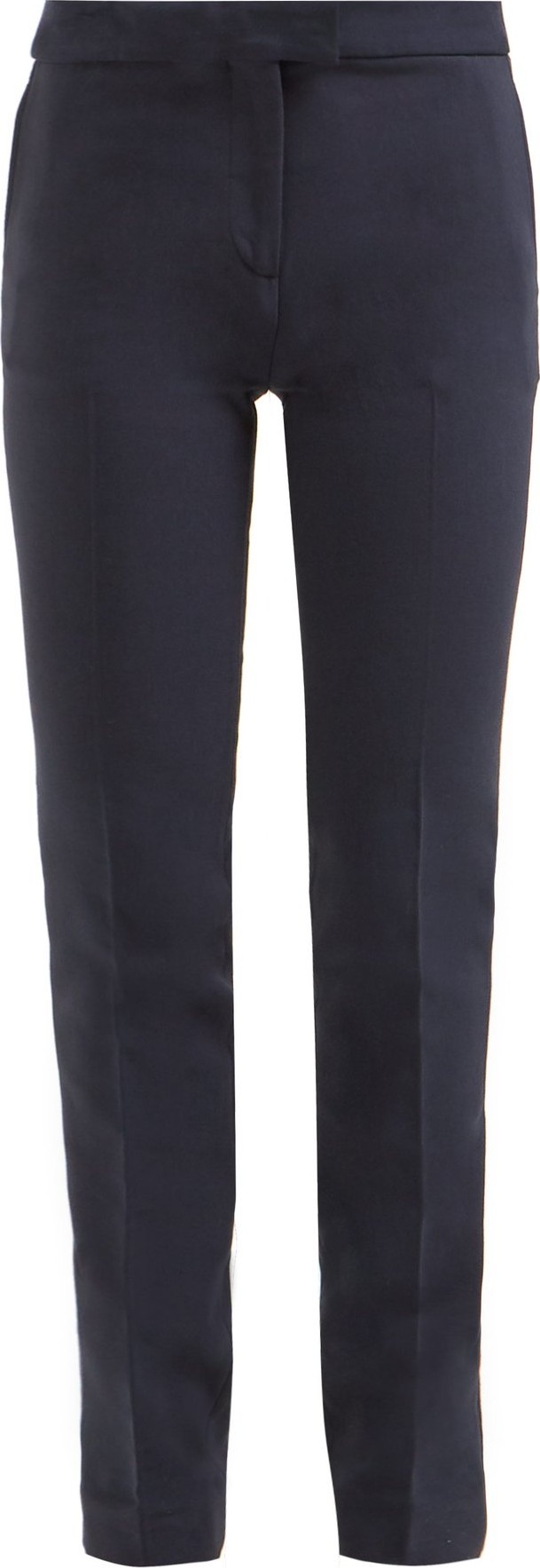 Summa Mid-rise cigarette-fit twill trousers