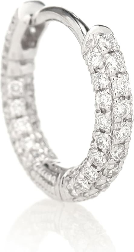 Maria Tash 18kt white-gold single earring with diamonds