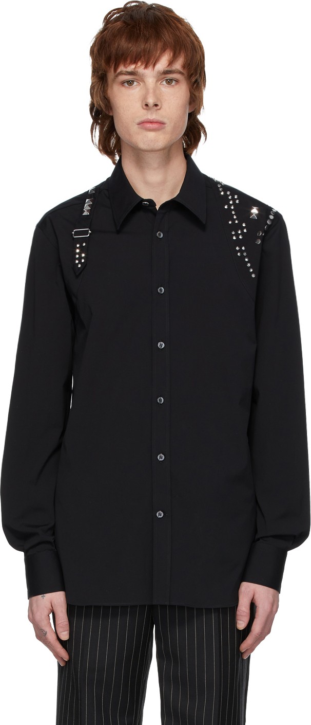 Alexander McQueen Black Studded Shirt Alexander McQueen Black Studded Shirt