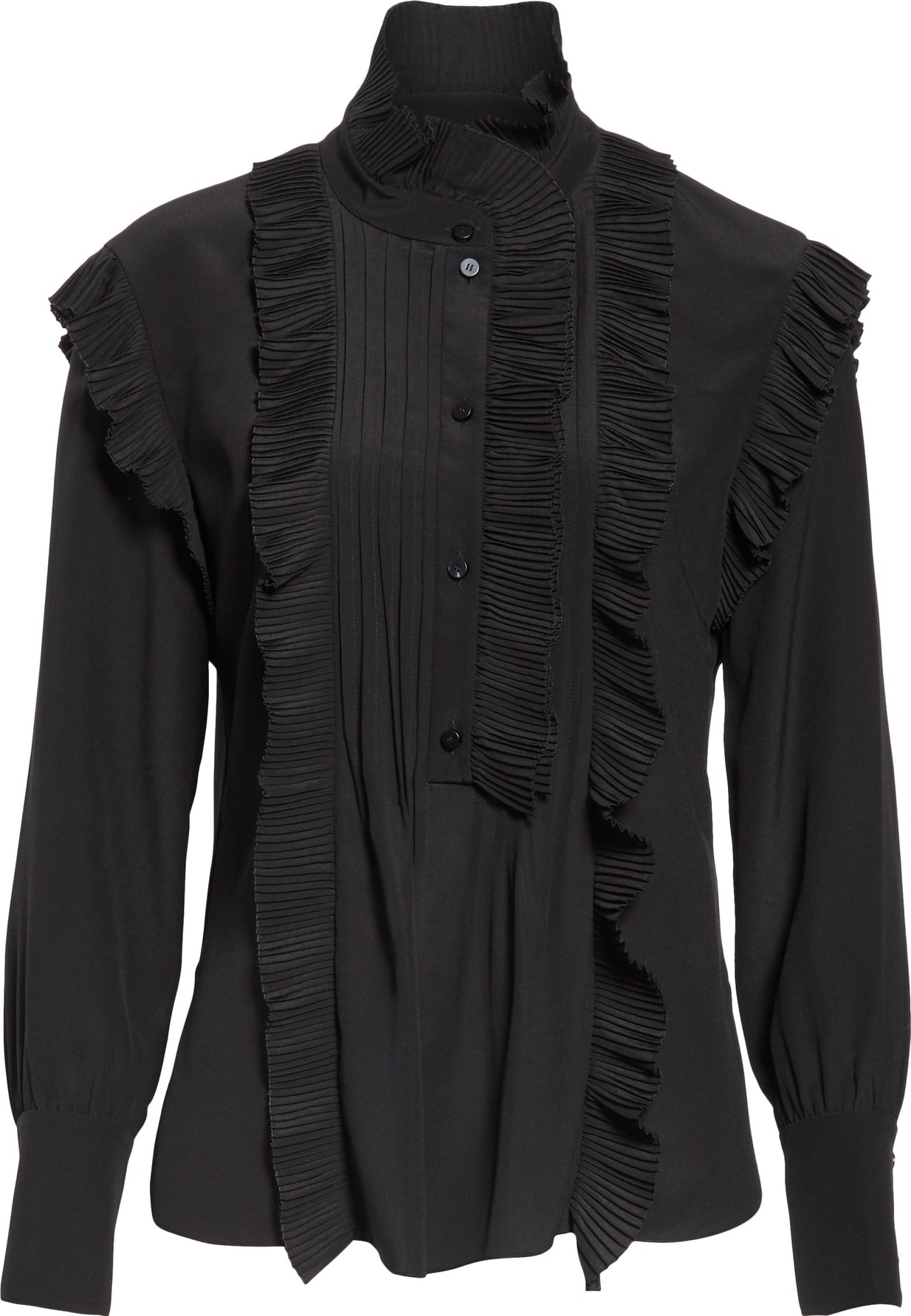 Chloe Ruffle Silk Blouse