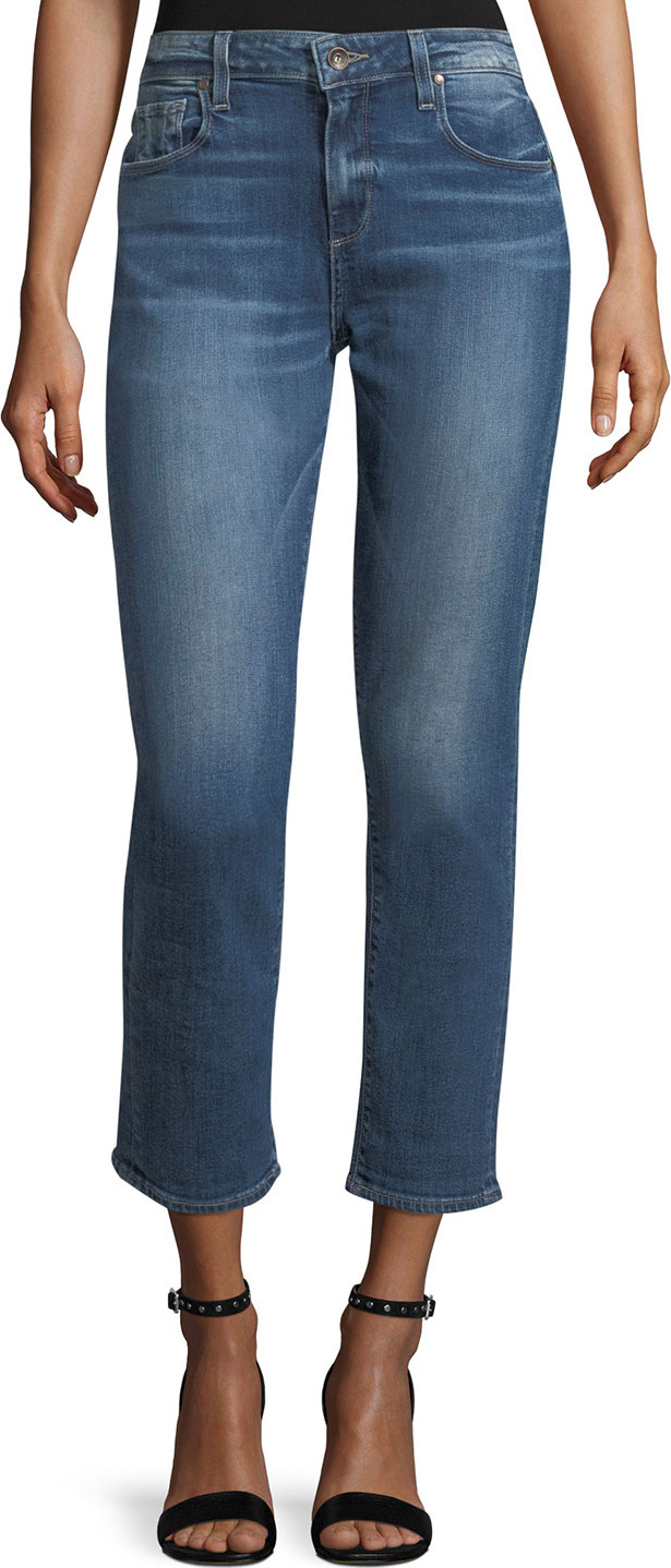 PAIGE Brigette Straight-Leg Ankle Jeans