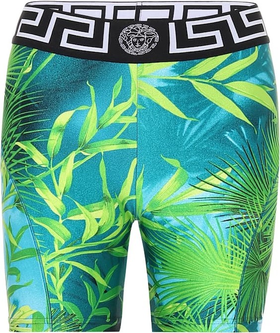 Versace Printed technical bike shorts