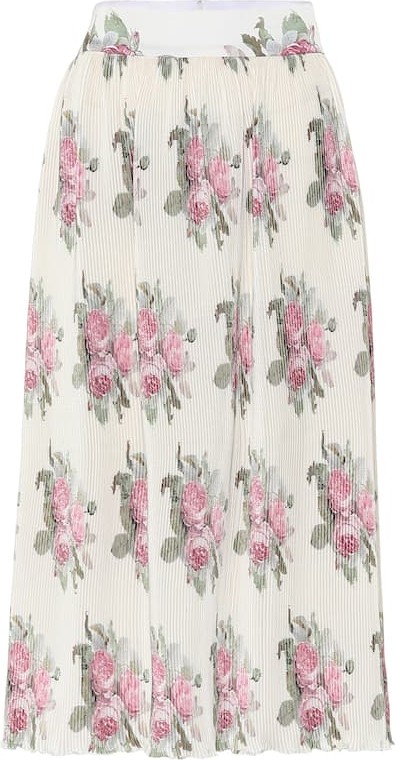 Paco Rabanne Floral midi skirt