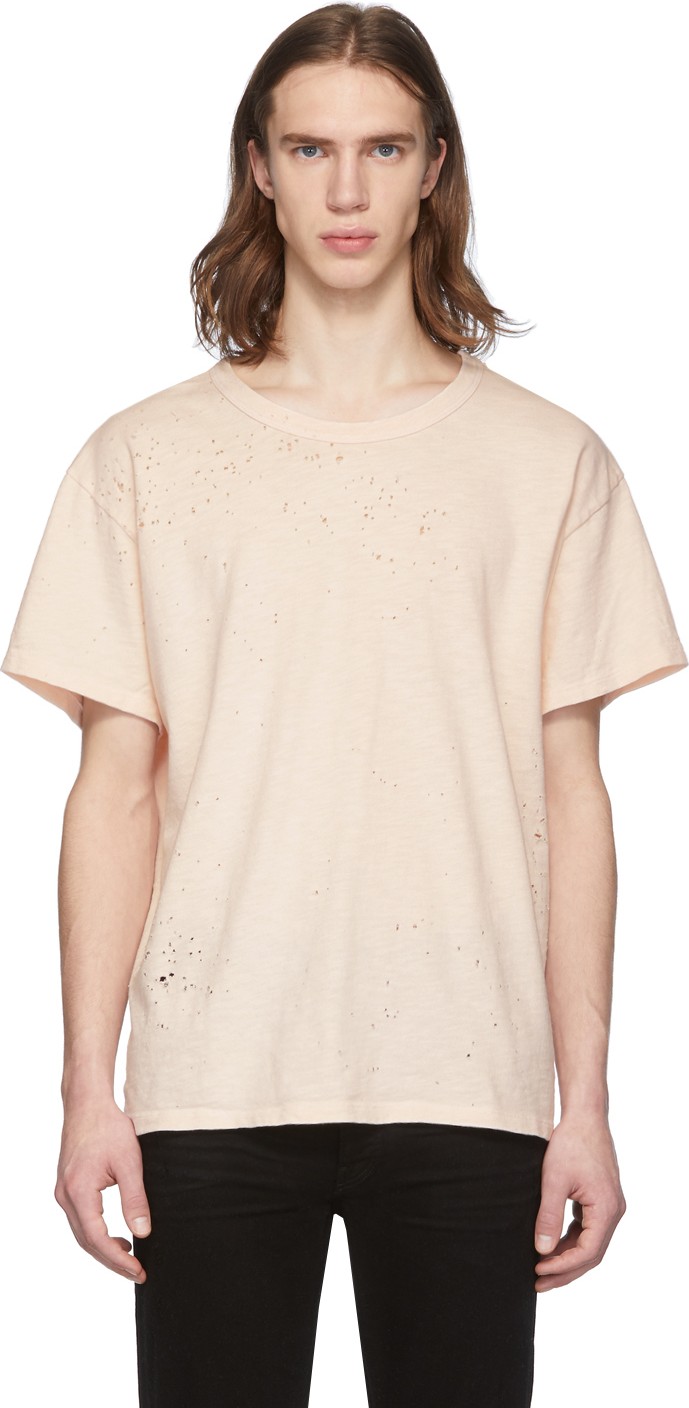 Amiri Pink Shotgun T-Shirt