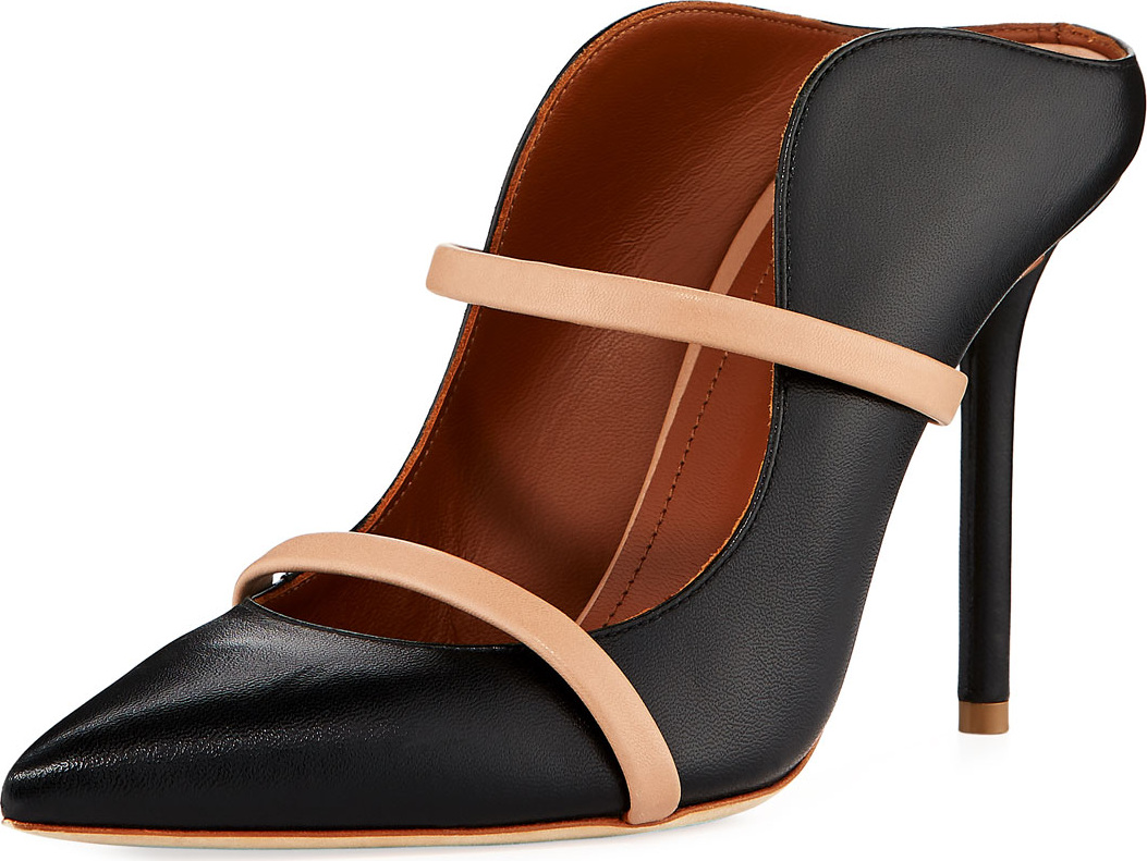 Malone Souliers Maureen Point-Toe Mule Pump