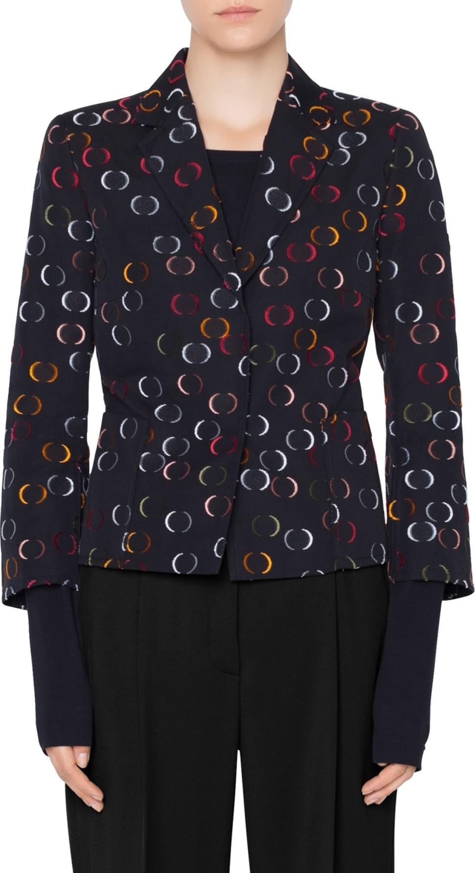 Akris Punto Circle Jacquard Jacket