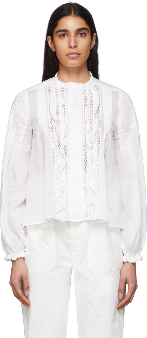 Isabel Marant White Samaly Blouse