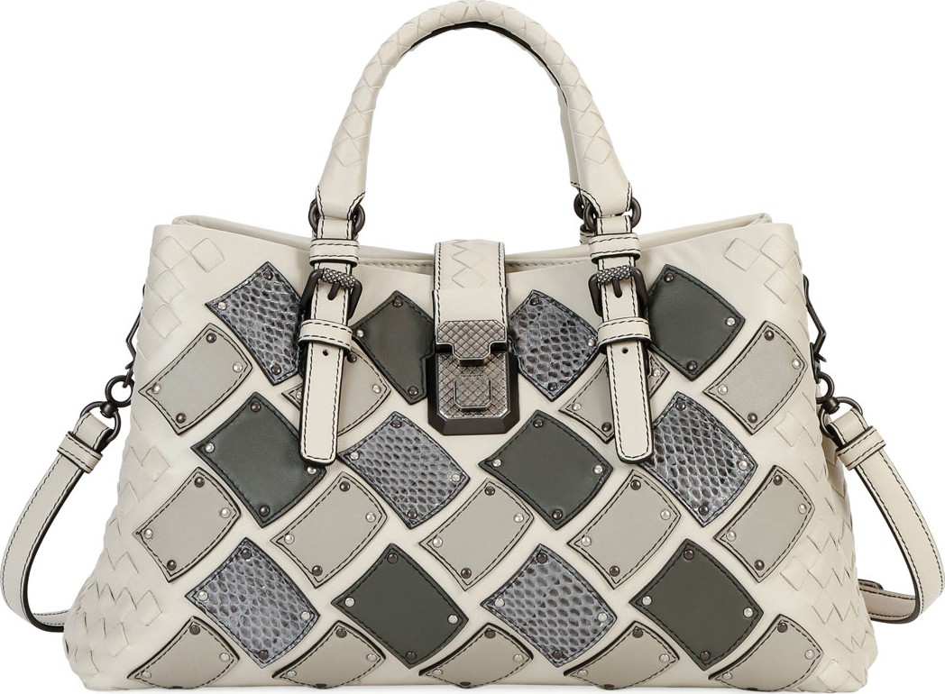 Bottega Veneta Small Roma Patchwork Tote Bag