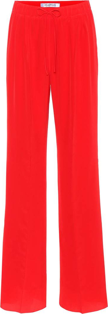 Max Mara Tremiti silk wide-leg pants