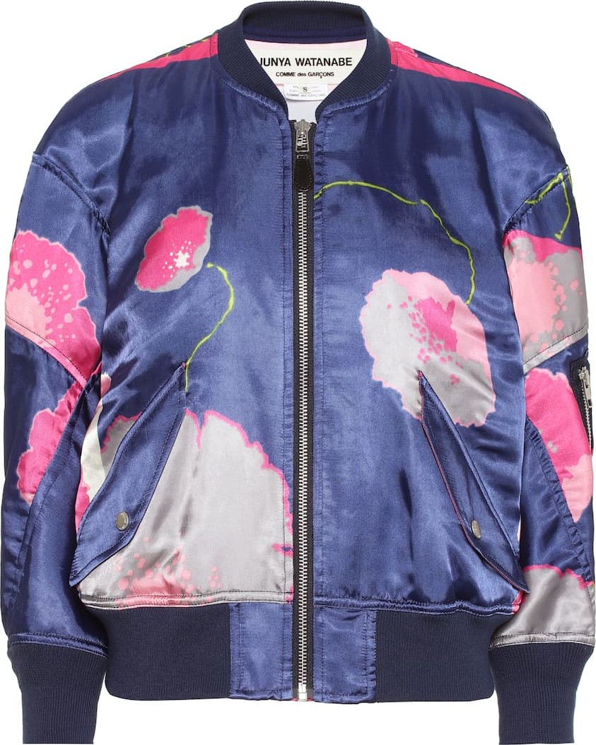 Junya Watanabe Floral satin bomber jacket