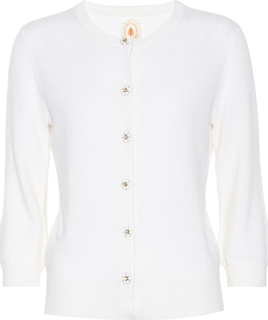 Jardin des Orangers Embellished cashmere cardigan