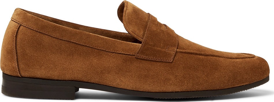 John Lobb Thorne Suede Penny Loafers
