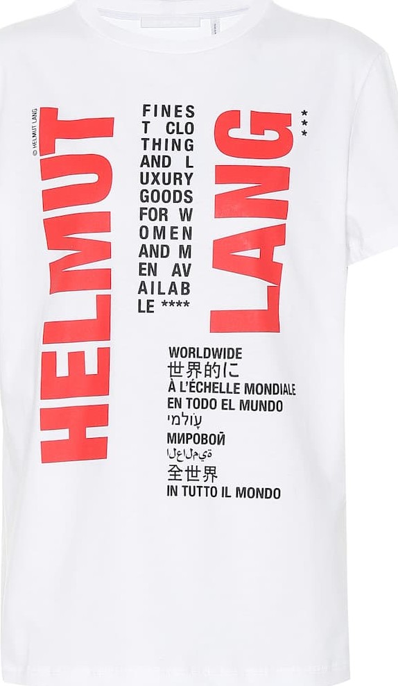 Helmut Lang Printed cotton T-shirt