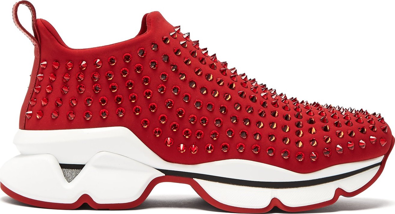 Christian Louboutin Spike-embellished low-top trainers