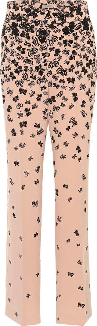 Bottega Veneta Butterfly-printed wide-leg trousers