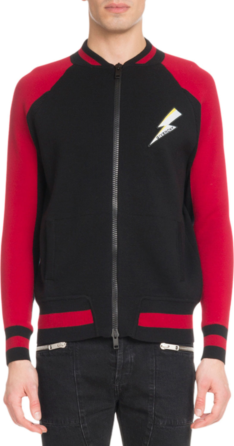 Givenchy Men's Lightning Zip-Front Jacket