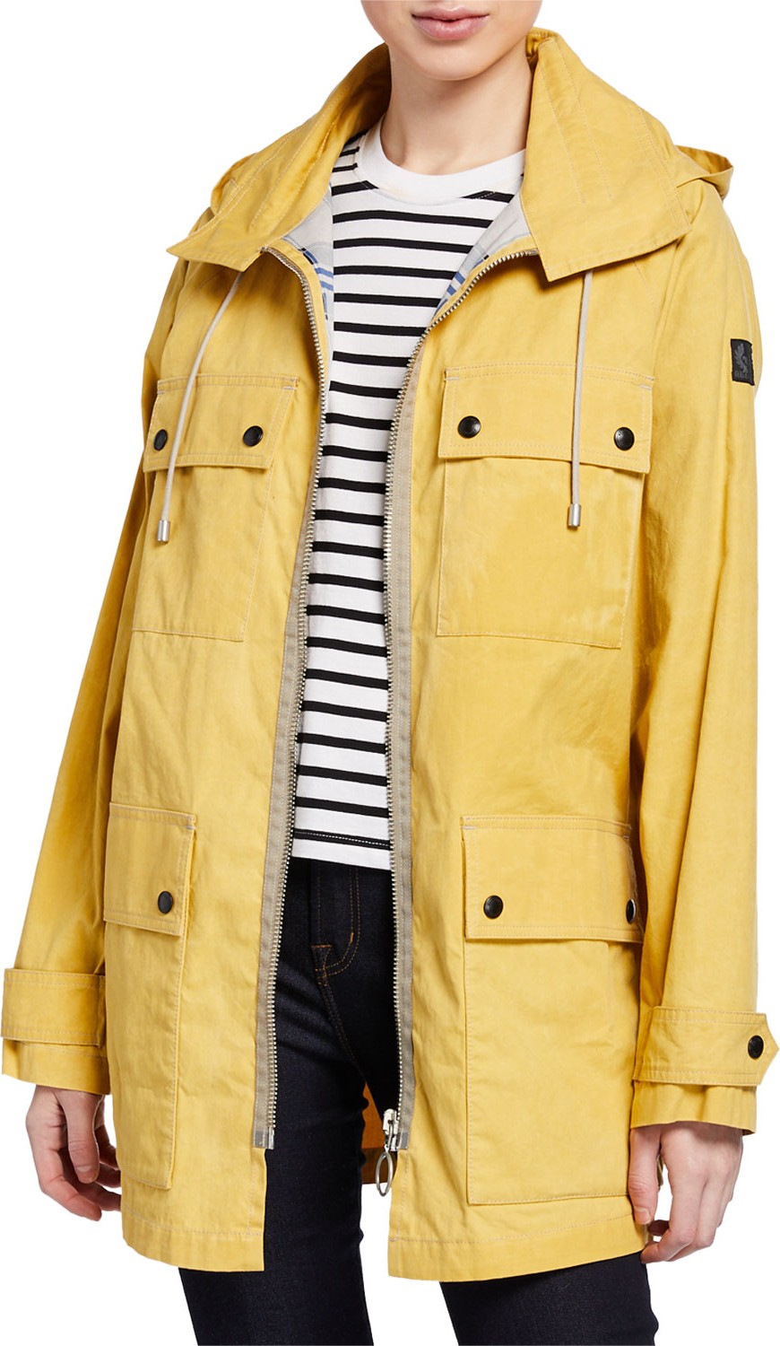 Belstaff Dovedale Mid-Length Parka Coat w/ Hood