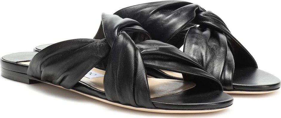 Jimmy Choo Lela leather slides