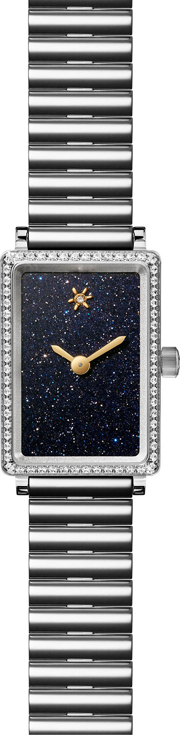 Gomelsky Sandstone Stainless Steel Bracelet Watch with Diamonds