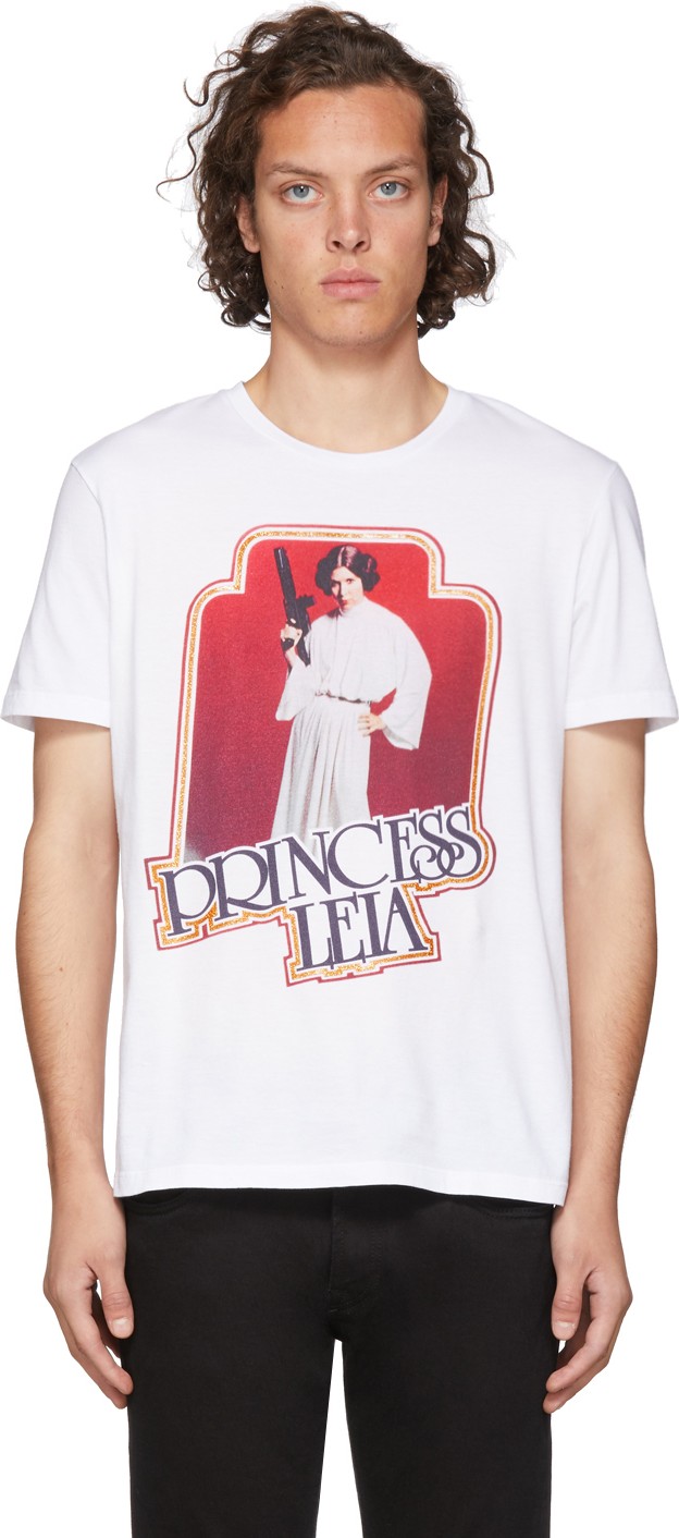 Etro White Star Wars Edition Princess Leia T-Shirt