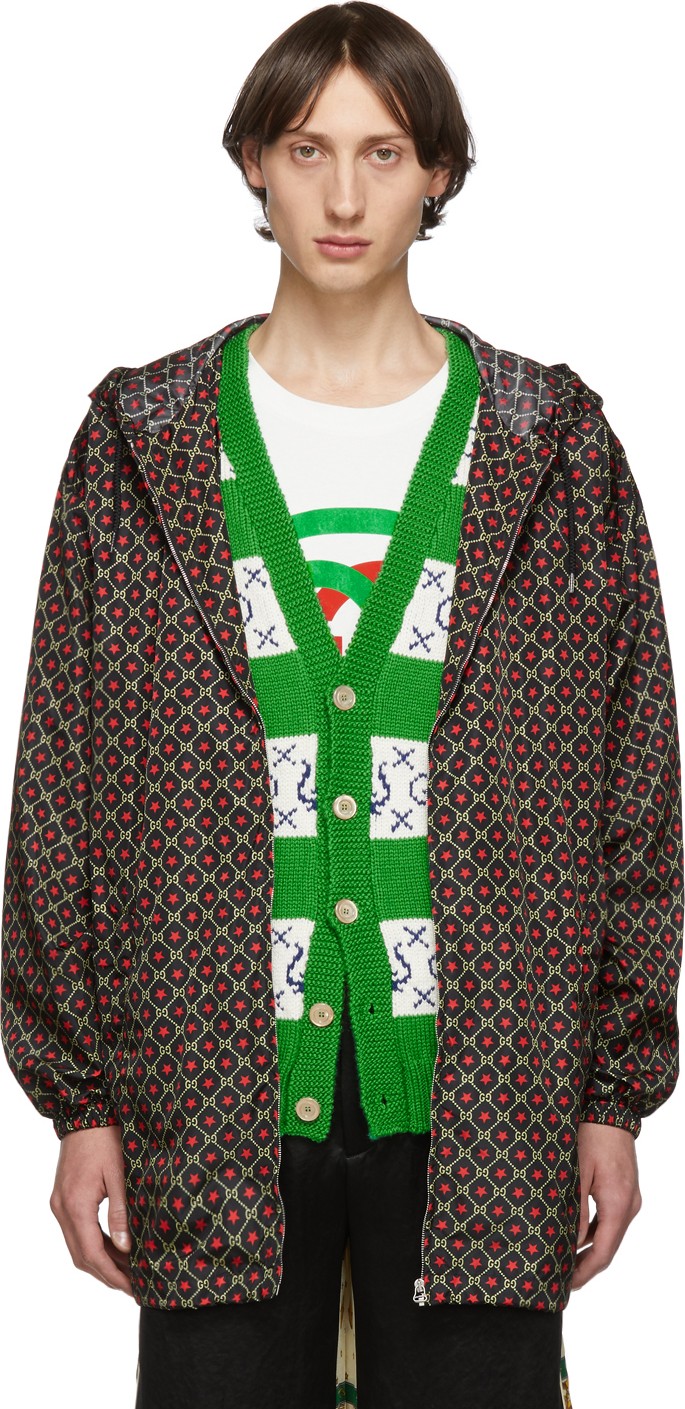 Gucci Black GG Star Print Jacket