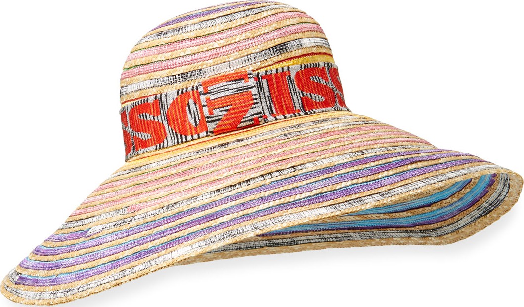 Missoni Multicolored Structured Hat w/ Logo Band