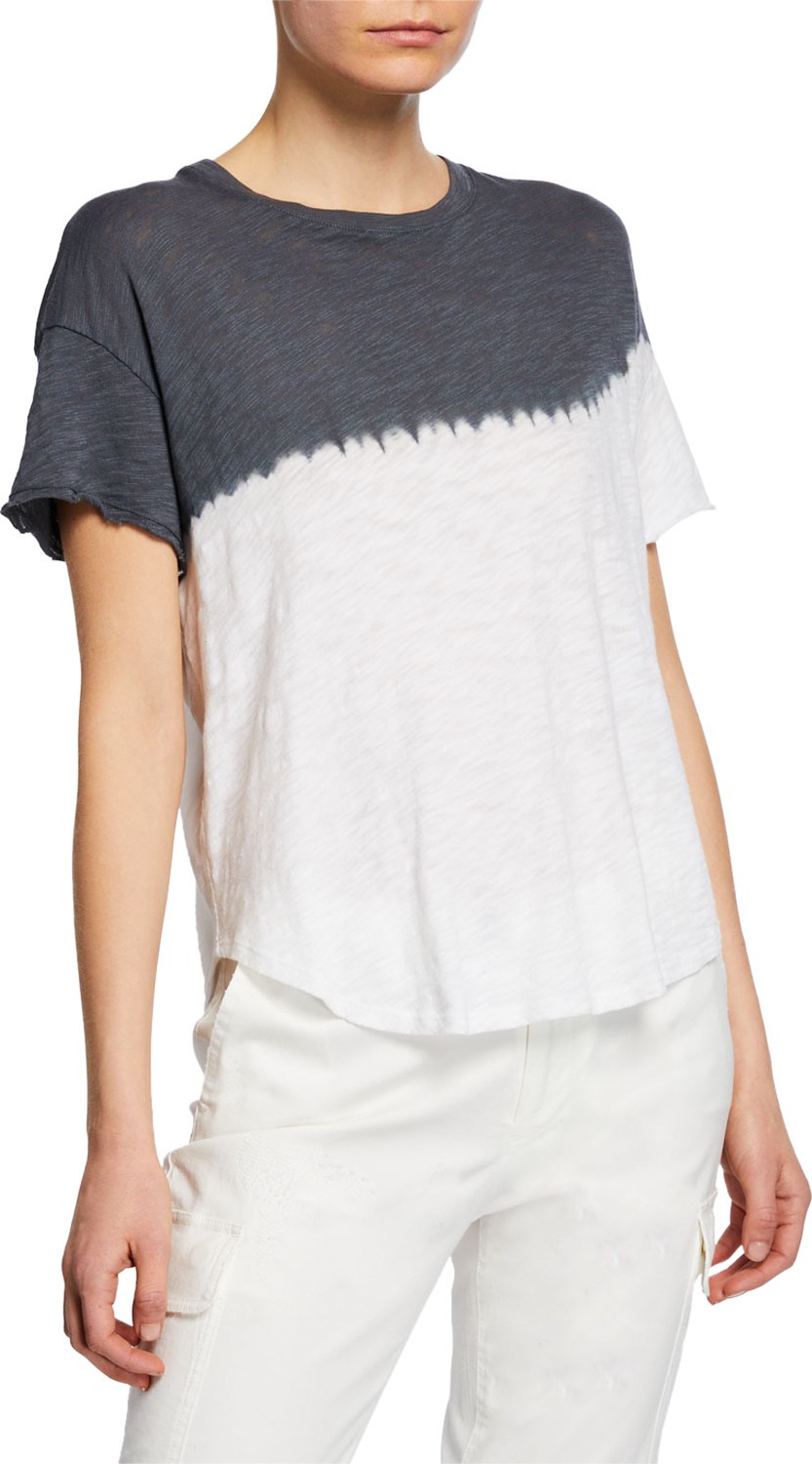 ATM Anthony Thomas Melillo Dip Dye Short-Sleeve Slub Jersey T-Shirt