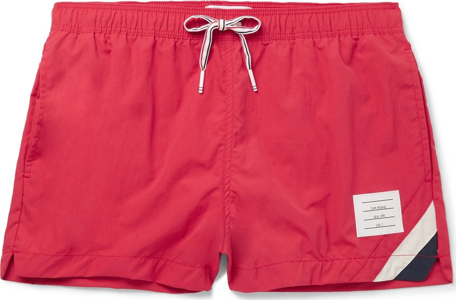 Thom Browne Short-Length Striped Swim Shorts