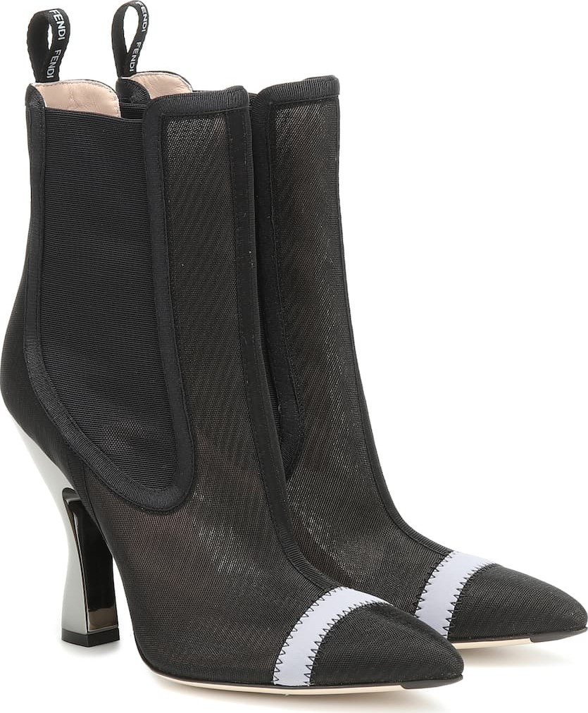 Fendi Colibrì mesh ankle boots