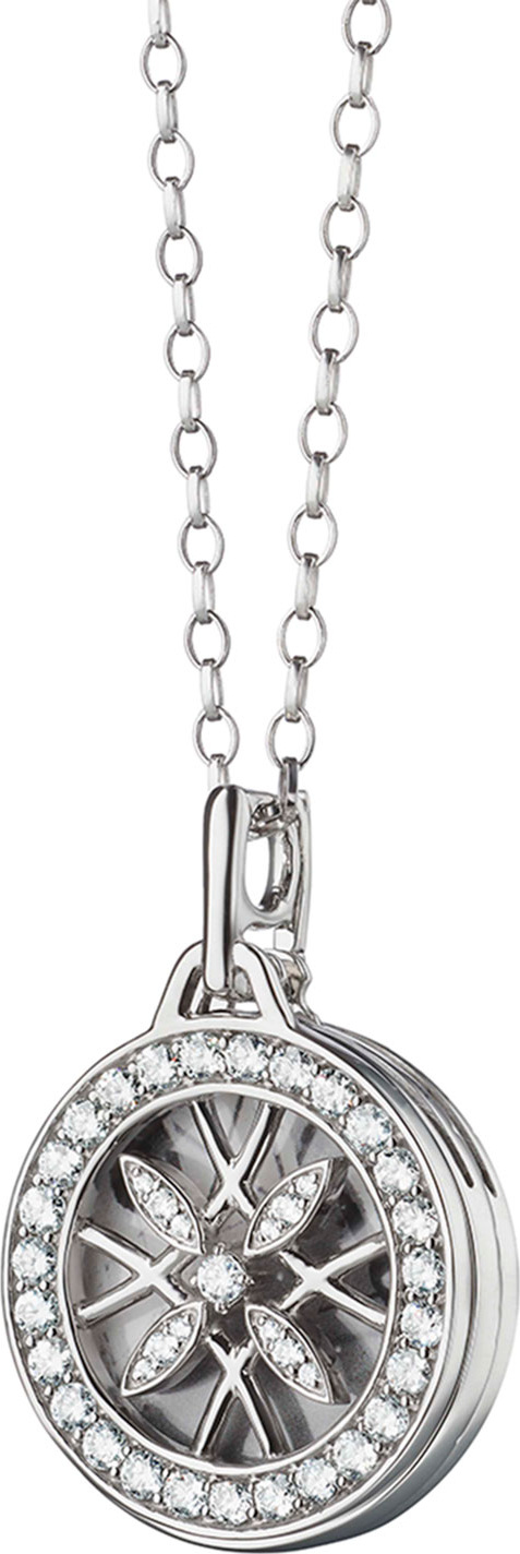 Monica Rich Kosann Round Gate Locket Photo Necklace