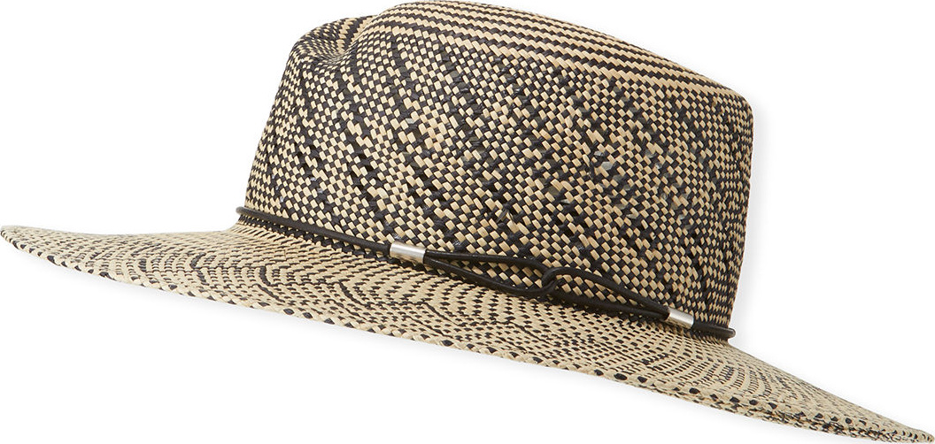 Rag & Bone Zoe Two-Tone Straw Hat
