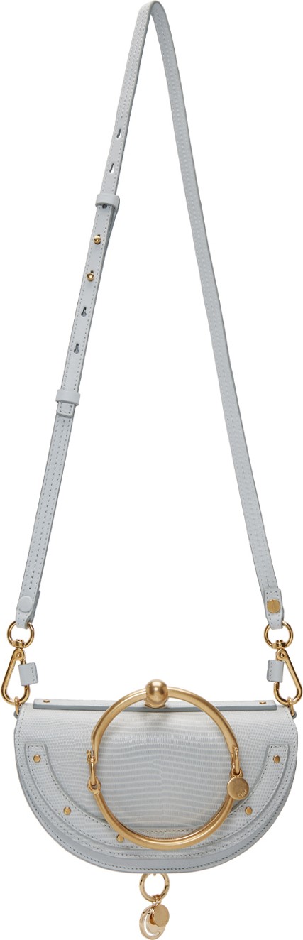 Chloe Blue Lizard Nile Minaudière Bag