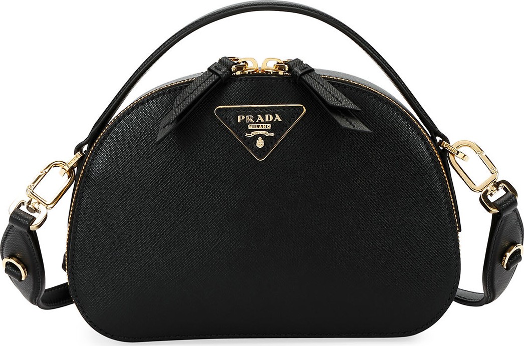 Prada Lux Saffiano Rounded Satchel Bag
