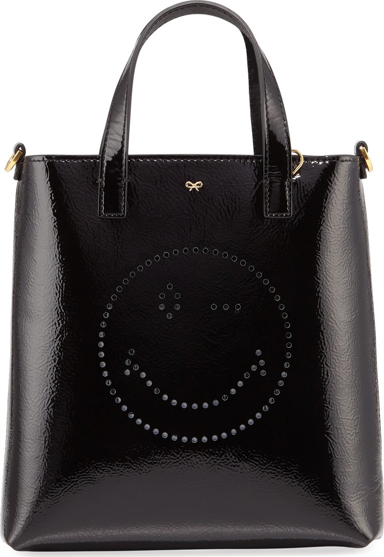 Anya Hindmarch Perforated Wink Shiny Tote Bag