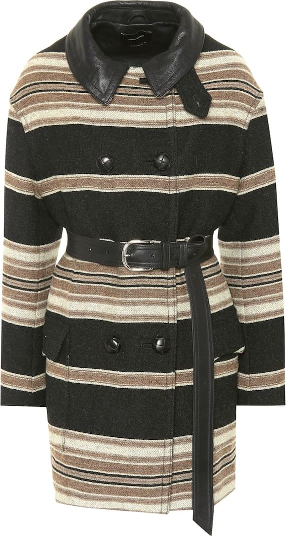 Isabel Marant Hilda striped wool coat