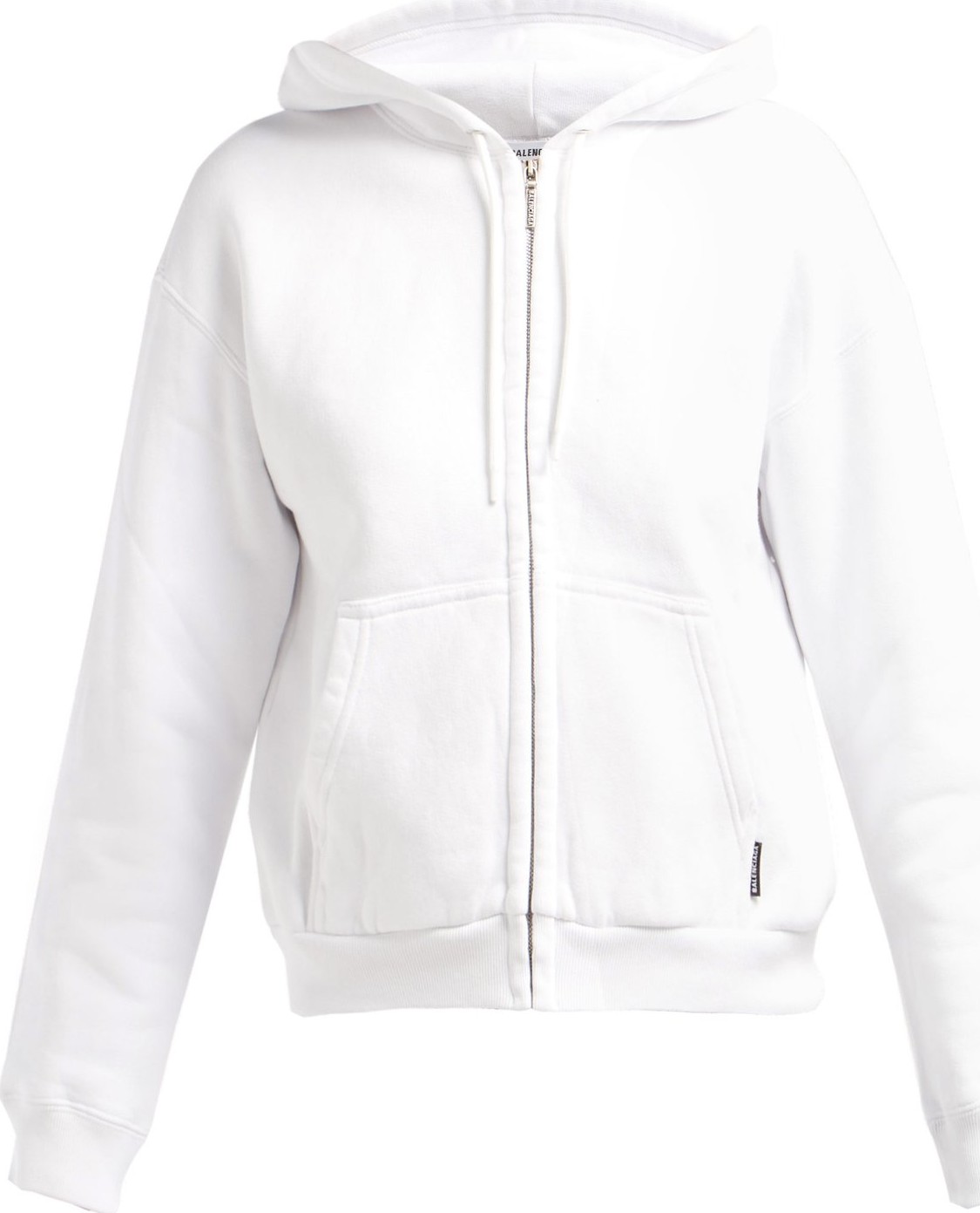 Balenciaga I Love Techno zip-through cotton hooded sweatshirt