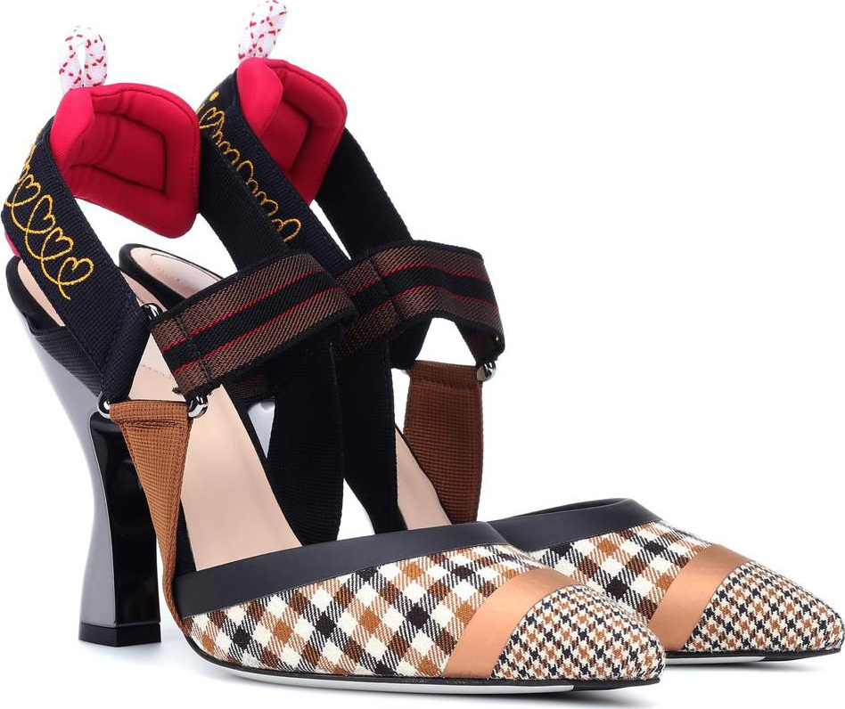 Fendi Colibri slingback pumps