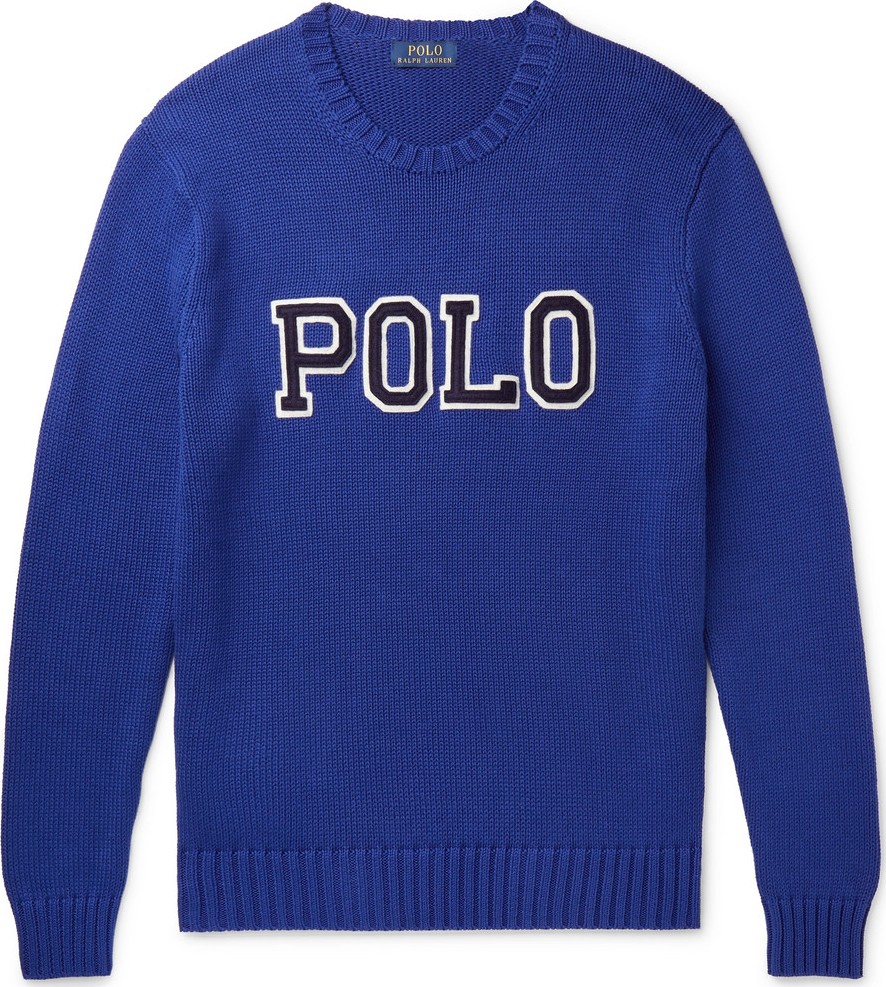 Polo Ralph Lauren Logo-Appliquéd Cotton Sweater