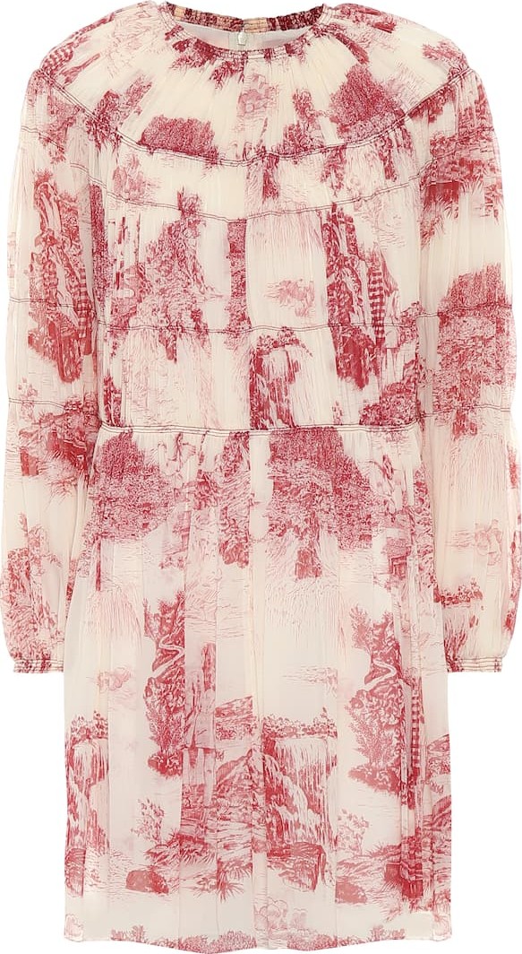 Chloe Printed silk minidress