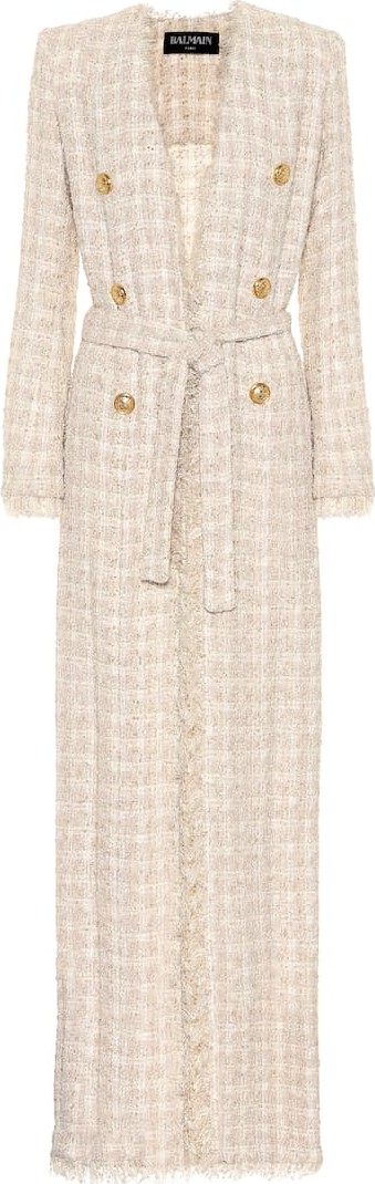 Balmain Tweed maxi cardigan