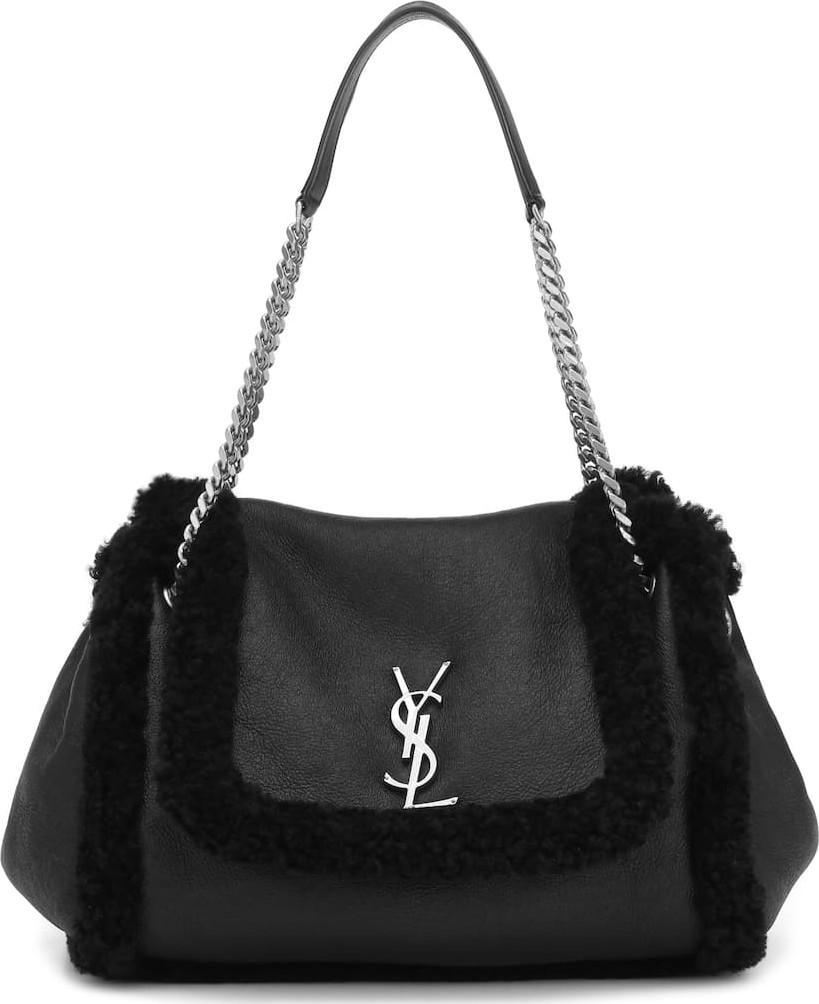 Saint Laurent Nolita Medium shearling shoulder bag