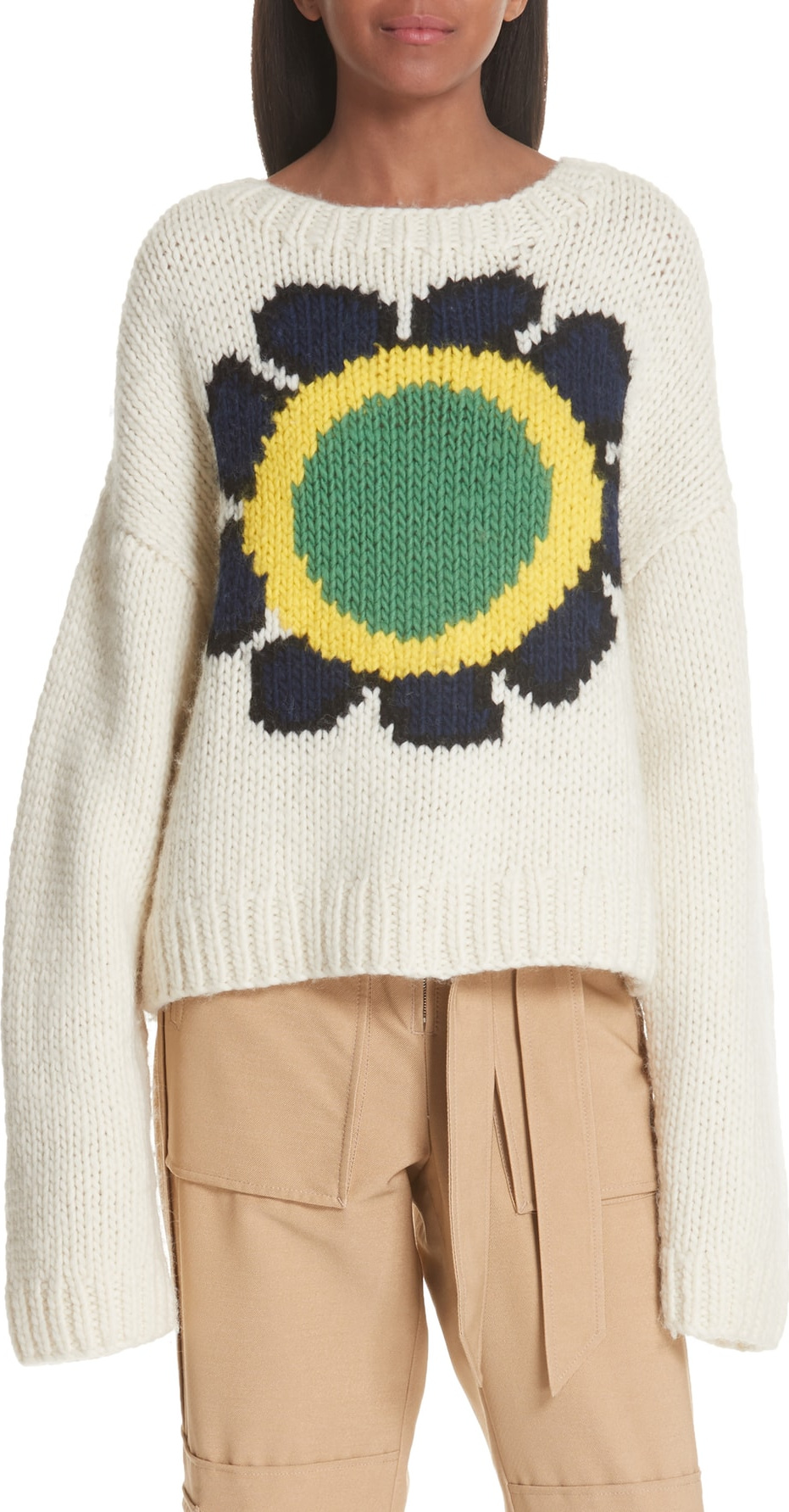 Opening Ceremony Flower Crewneck Sweater