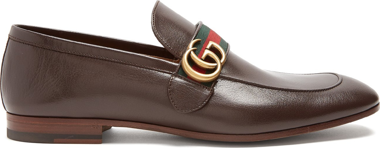 Gucci Donnie GG leather loafers