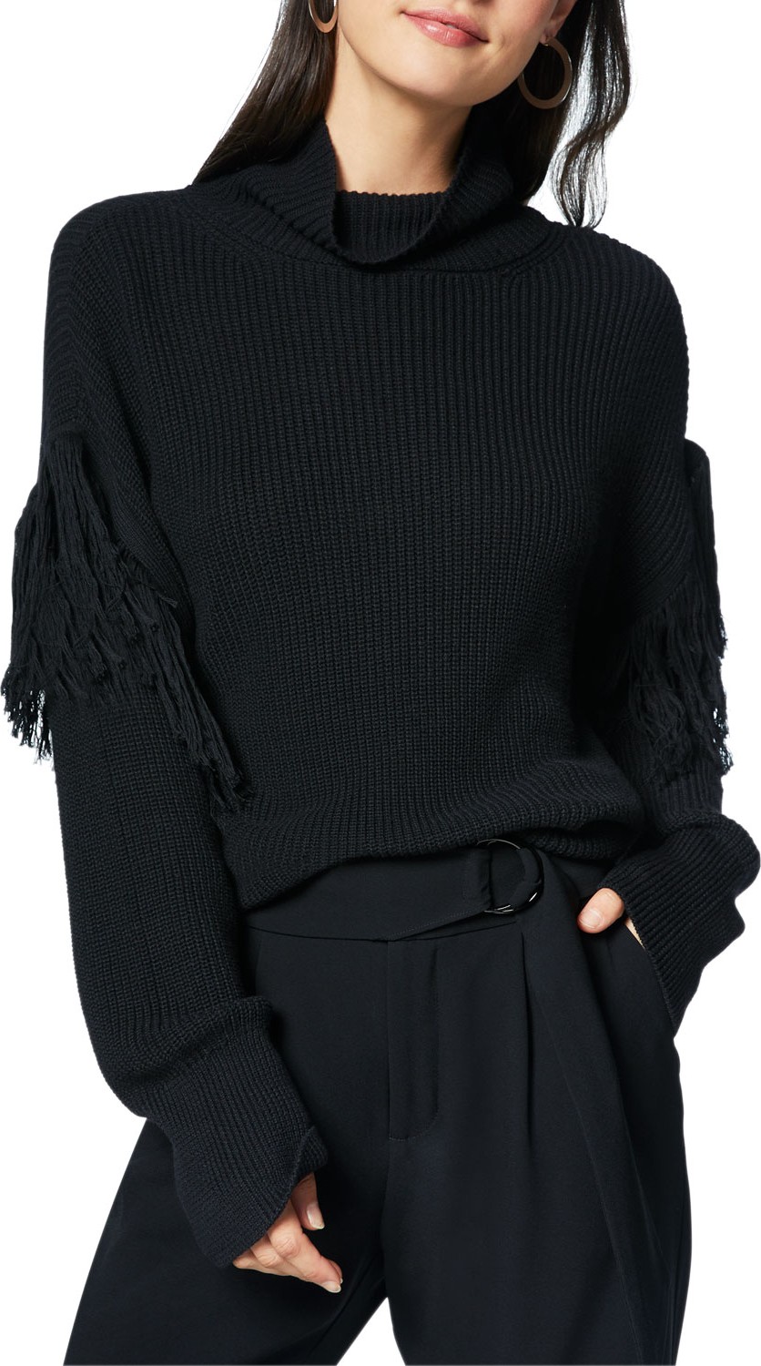 Ramy Brook Grayson Fringe Turtleneck Sweater