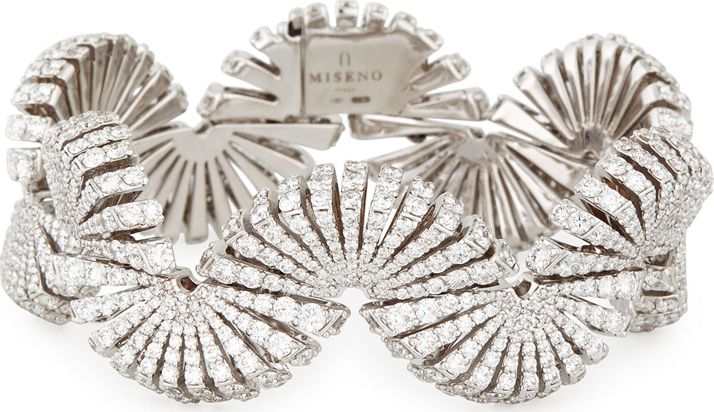 Miseno Ventaglio 18k White Gold Diamond Bracelet