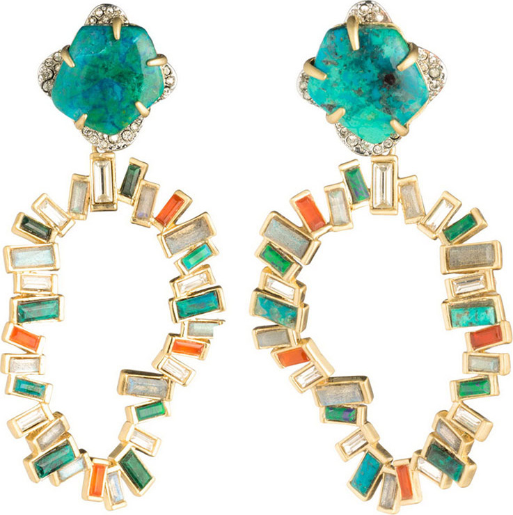 Alexis Bittar Dancing Baguette Clip-On Earrings