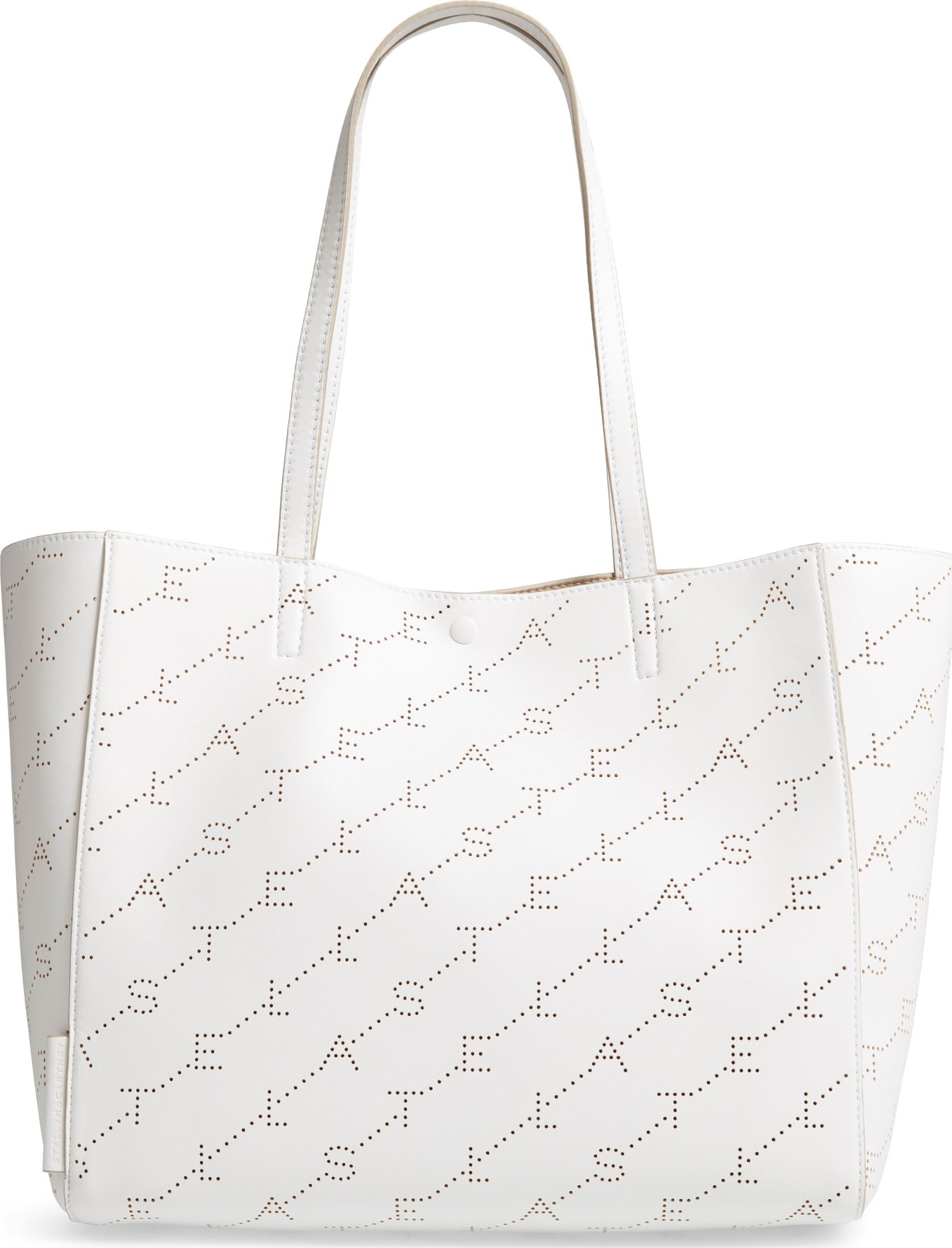 Stella McCartney Small Logo Faux Leather Tote