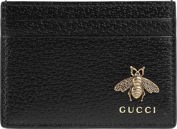 Gucci Men's Bee Leather Card Case