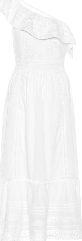 Velvet By Graham & Spencer Coco one-shoulder cotton midi dress