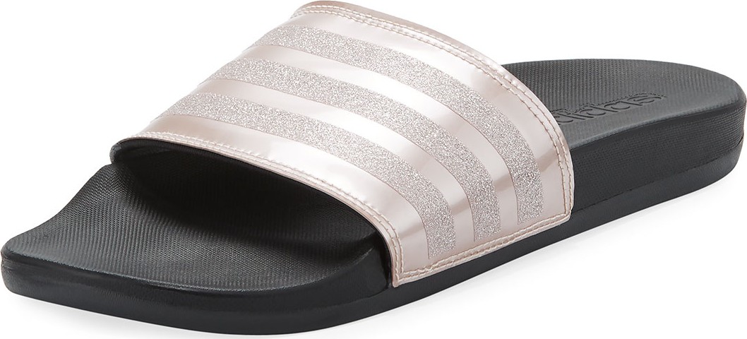 Adidas Adilette Glitter Comfort Slide Sandal